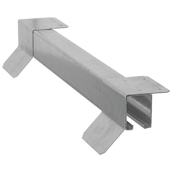 National Hardware Box Rail, Steel, Galvanized, 10 ft L N142117 Zoro